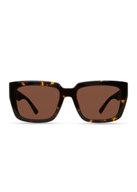 Tortoise-Brown Aero Square Oversized Sunglasses - Women's Sunglasses by Derek Lam 10 Crosby