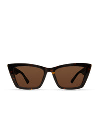 Tortoise-Brown Shay Square Cat Eye Sunglasses - Women's Sunglasses by Derek Lam 10 Crosby